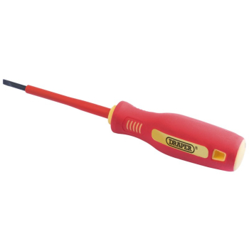 Draper 952B Fully Insulated Plain Slot Screwdriver, 3 x 100mm (Sold Loose) - Code: 46522 - Pack Qty 1