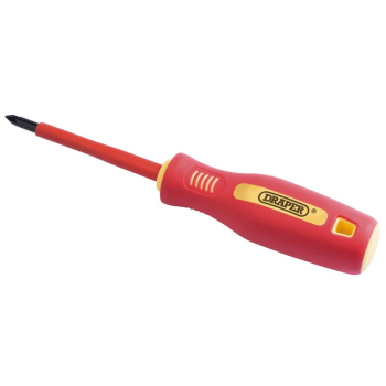 Draper 952CSB Fully Insulated Soft Grip Cross Slot Screwdriver, No.1 x 80mm (Sold Loose) - Code: 46531 - Pack Qty 1