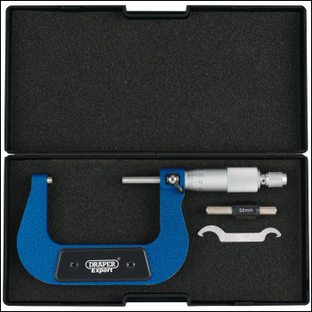 Draper PEM Metric External Micrometer, 50 - 75mm - Code: 46605 - Pack Qty 1