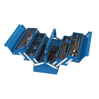 Draper TK126 Tool Kit in Steel Cantilever Toolbox (126 Piece) - Code: 48091 - Pack Qty 1