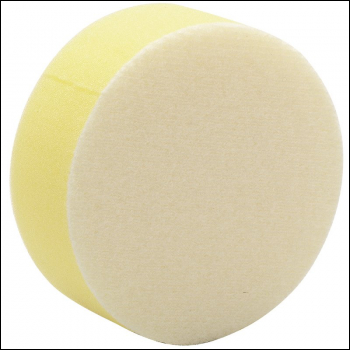 Draper AAT02 Polishing Sponge, 90mm, Yellow - Code: 48199 - Pack Qty 1