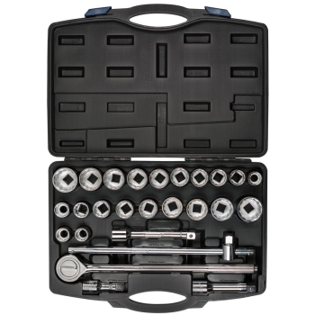 Draper SD26AMA/C Draper HI-TORQ® Combined MM/AF Socket Set, 3/4 inch  Sq. Dr., Black (26 Piece) - Code: 48329 - Pack Qty 1