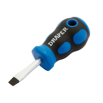 Draper 865/SL Soft Grip Plain Slot Screwdriver, 6.0 x 38mm - Code: 48921 - Pack Qty 1