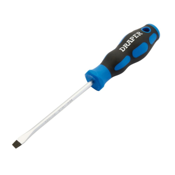 Draper 865/SL Soft Grip Plain Slot Screwdriver, 5.0 x 100mm - Code: 48922 - Pack Qty 1
