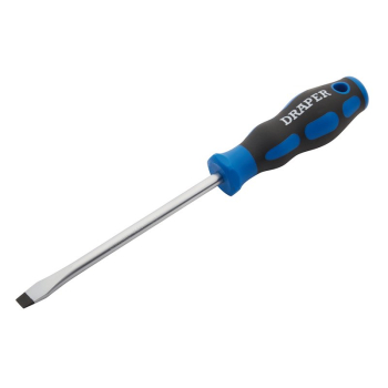 Draper 865 Soft Grip Plain Slot Screwdriver, 8.0 x 150mm - Code: 48924 - Pack Qty 1