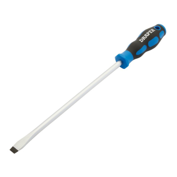 Draper 865/SL Soft Grip Plain Slot Screwdriver, 9.5 x 250mm - Code: 48927 - Pack Qty 1