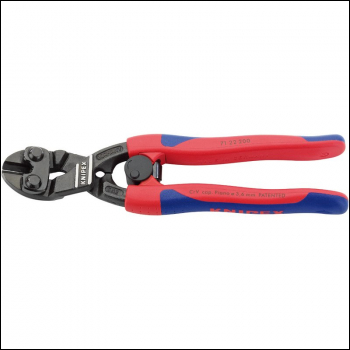 Draper 71 22 200 SB Knipex Cobolt® 71 22 200SB Compact 20° Angled Head Bolt Cutters with Sprung Handles, 200mm - Code: 49189 - Pack Qty 1
