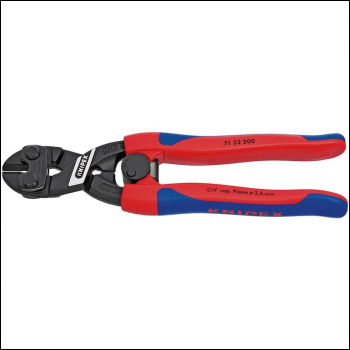 Draper 71 32 200 SB Knipex Cobolt® 71 32 200SB Compact Bolt Cutters with Sprung Handle, 200mm - Code: 49197 - Pack Qty 1