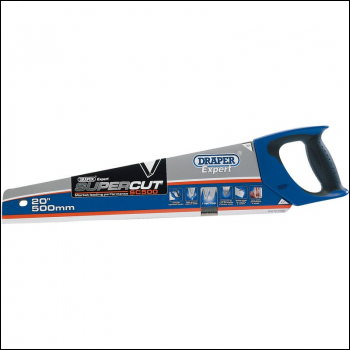 Draper SC500 Draper Expert Supercut® Soft Grip Hardpoint Handsaw, 500mm/20 inch , 11tpi/12ppi - Code: 49288 - Pack Qty 1