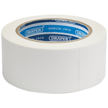 Draper TP-DUCT/W/A Duct Tape Roll, 30m x 50mm, White - Code: 49431 - Pack Qty 1