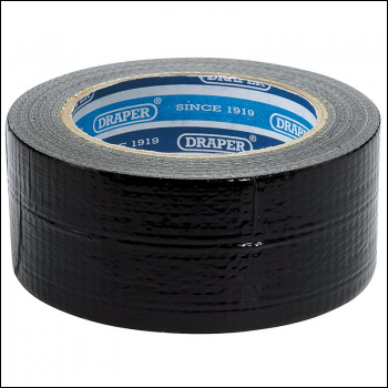 Draper TP-DUCT/B/A Duct Tape Roll, 33m x 50mm, Black - Code: 49432 - Pack Qty 1