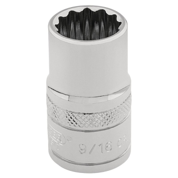 Draper D-AF Draper Expert HI-TORQ® 12 Point Socket, 3/8 inch  Sq. Dr., 9/16 inch  - Code: 49457 - Pack Qty 1