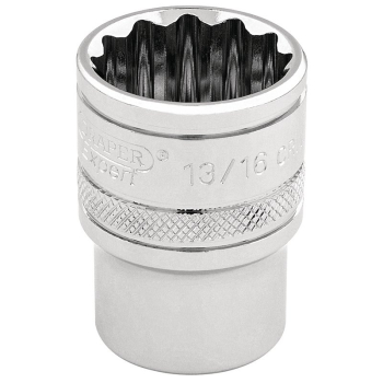 Draper D-AF Draper Expert HI-TORQ® 12 Point Socket, 3/8 inch  Sq. Dr., 13/16 inch  - Code: 49482 - Pack Qty 1