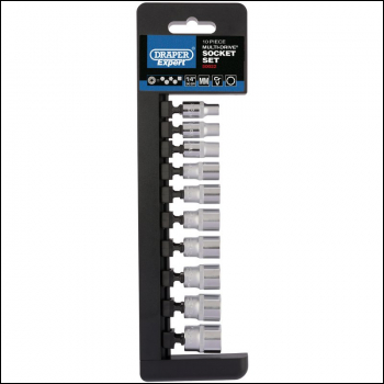 Draper B10M/MDS/E Multi-Drive® Metric Socket Set, 1/4 inch  Sq. Dr. (10 Piece) - Code: 50022 - Pack Qty 1