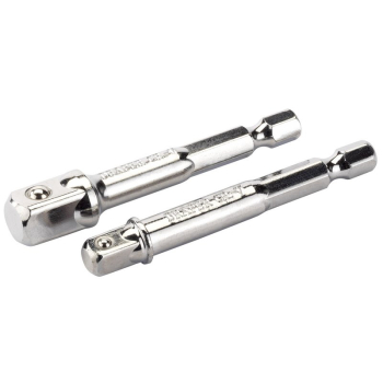 Draper BCS 1/4 inch  Hex. Socket Drive Adaptor Set, 1 x 1/4 inch  Sq. Dr., 1 x 3/8 inch  Sq. Dr. - Code: 50087 - Pack Qty 1