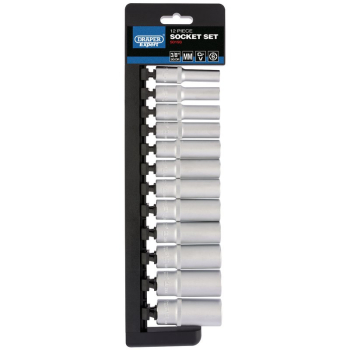Draper D9MD/6PT/E Draper Expert Metric Deep Socket Set, 3/8 inch  Sq. Dr. (12 Piece) - Code: 50193 - Pack Qty 1