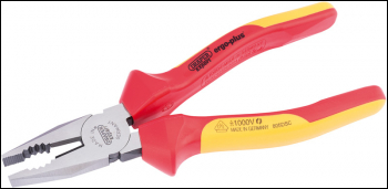 DRAPER Ergo Plus® Fully Insulated High Leverage VDE Combination Pliers, 200mm - Pack Qty 1 - Code: 50245