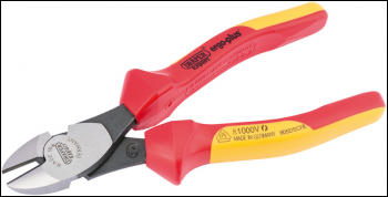 DRAPER Ergo Plus® Fully Insulated High Leverage VDE Diagonal Side Cutters, 180mm - Pack Qty 1 - Code: 50251