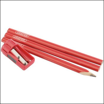 Draper CPSSET Carpenter's Pencil and Sharpener Set - Code: 50990 - Pack Qty 1
