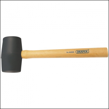 Draper RM956/2 Rubber Mallet With Hardwood Shaft, 410g/14.5oz - Code: 51095 - Pack Qty 1