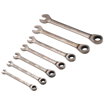 Draper 8230MM/7/BK Draper HI-TORQ® Metric Ratcheting Combination Spanner Set, Black (7 Piece) - Code: 51178 - Pack Qty 1