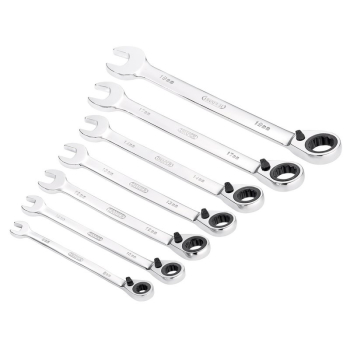 Draper 8230RMM/7 Draper HI-TORQ® Metric Reversible Ratcheting Combination Spanner Set (7 Piece) - Code: 51179 - Pack Qty 1