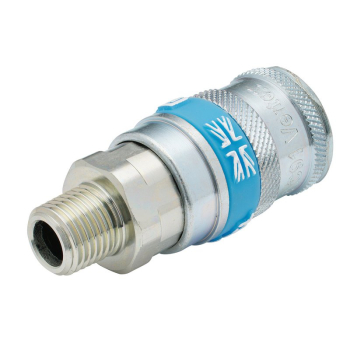 Draper A91CM02 PACKED 1/4 inch  BSP Taper Male Thread Vertex Air Coupling - Code: 51402 - Pack Qty 1