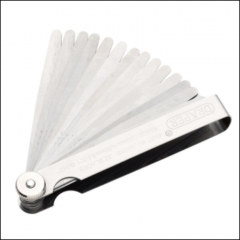 Draper 4620B 32 Blade Combination Feeler Gauge Set - Code: 51720 - Pack Qty 1