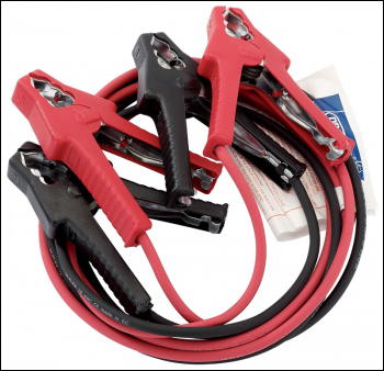 DRAPER 3M x 16mm Heavy Duty Battery Booster Cables - Pack Qty 1 - Code: 51874