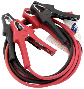 DRAPER 3M x 25mm Heavy Duty Battery Booster Cables - Pack Qty 1 - Code: 51875