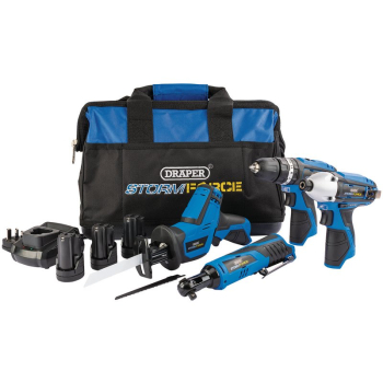 Draper PTK10.8V4+3 Draper Storm Force ® 10.8V Power Interchange Kit (9 Piece) - Code: 52023 - Pack Qty 1