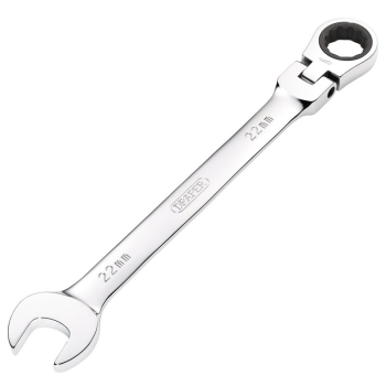 Draper 8230FMMB Draper HI-TORQ® Metric Flexible Head Ratcheting Combination Spanner, 22mm - Code: 52024 - Pack Qty 1