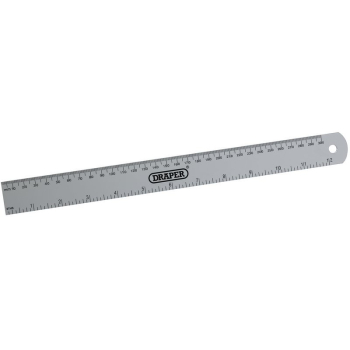 Draper D19 Aluminium Rule, 300mm/12 inch  - Code: 52191 - Pack Qty 1