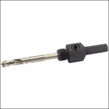 Draper HSA1 Hex. Shank Holesaw Arbor with HSS Pilot Drill for 14 - 30mm Holesaws, 5/16 inch  Thread - Code: 52982 - Pack Qty 1