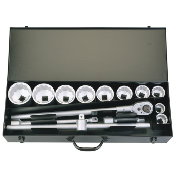 Draper 780-10M Elora Metric Socket Set, 1 inch  Sq. Dr. (14 Piece) - Code: 53037 - Pack Qty 1