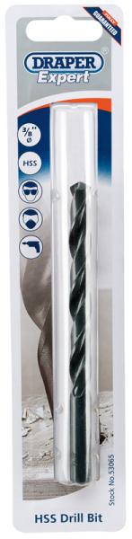 Draper H29PS/B HSS Drill Bit, 3/8 inch   - Discontinued - Code: 53065 - Pack Qty 1