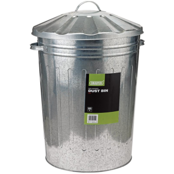 Draper GB85 Galvanised Dust Bin, 85L - Code: 53254 - Pack Qty 1