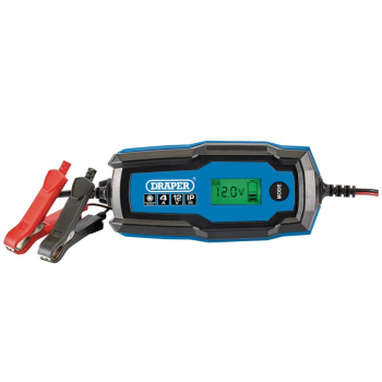 Draper BCI4 12V Smart Charger and Battery Maintainer, 4A - Code: 53489 - Pack Qty 1