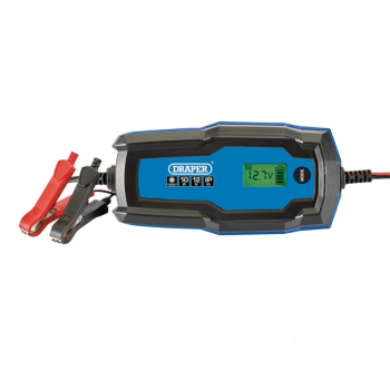 Draper BCI10 6/12V Smart Charger and Battery Maintainer, 10A - Code: 53491 - Pack Qty 1