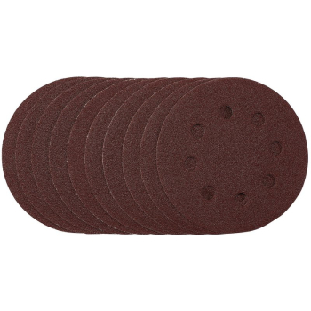 Draper SDHAL115 Sanding Discs, 115mm, 80 Grit, Hook & Loop (Pack of 10) - Code: 53499 - Pack Qty 1