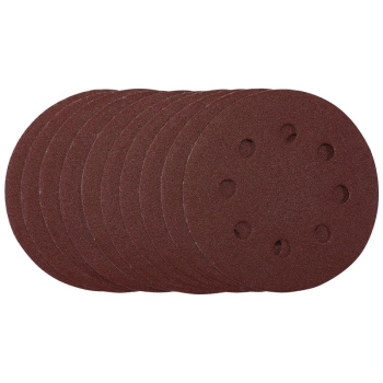 Draper SDHAL115 Sanding Discs, 115mm, 120 Grit, Hook & Loop (Pack of 10) - Code: 53500 - Pack Qty 1