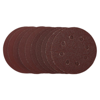 Draper SDHAL115 Sanding Discs, 115mm, Hook & Loop, Assorted Grit, (Pack of 10) - Code: 53510 - Pack Qty 1