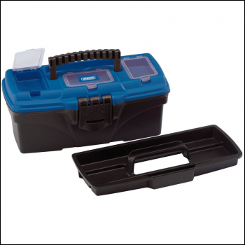 Draper TB320 Tool/Organiser Box with Tote Tray, 320mm - Code: 53875 - Pack Qty 1