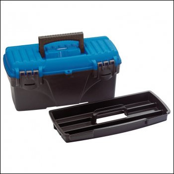 Draper TB410 Tool/Organiser Box with Tote Tray, 410mm - Code: 53876 - Pack Qty 1