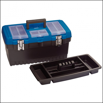 Draper TB486 Tool/Organiser Box with Tote Tray, 486mm - Code: 53880 - Pack Qty 1