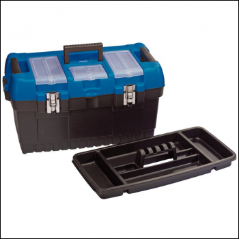 Draper TB564 Large Tool Box with Tote Tray, 564mm - Code: 53887 - Pack Qty 1