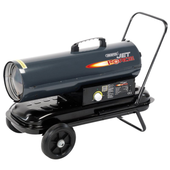 Draper DSH751 CW WHLS Jet Force Diesel and Kerosene Space Heater with Wheels, 75,000 BTU/22kW - Code: 53926 - Pack Qty 1
