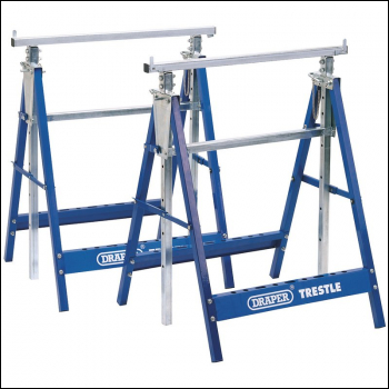 Draper BT/Y2 Pair of Telescopic Trestle/Saw Horse, 685 x 585mm - Code: 54053 - Pack Qty 1