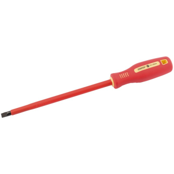 Draper 952B Fully Insulated Plain Slot Screwdriver, 8 x 200mm (Sold Loose) - Code: 54273 - Pack Qty 1