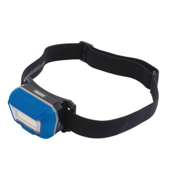 Draper RHL3 Rechargeable COB LED Head Torch, 3W, 300 Lumens - Code: 54374 - Pack Qty 1